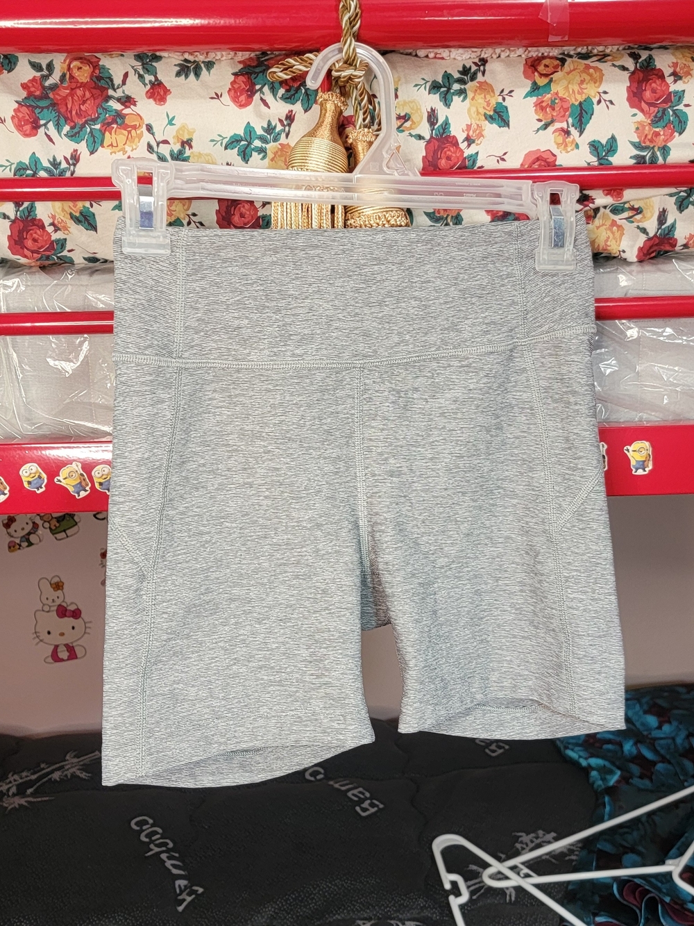 Outdoor Voices Heather Gray Bike Shorts